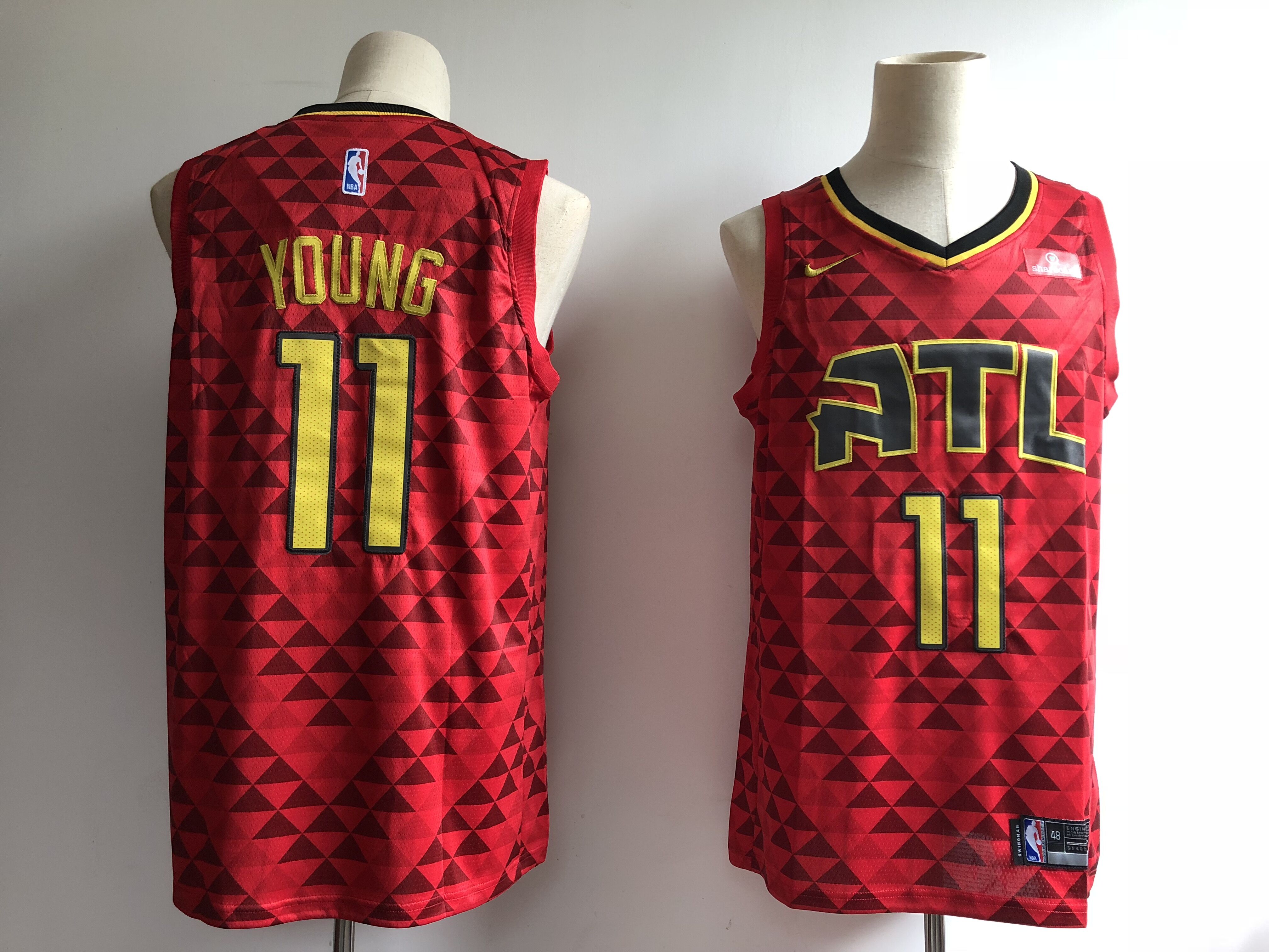 Men Atlanta Hawks 11 Young red game Nike NBA Jerseys